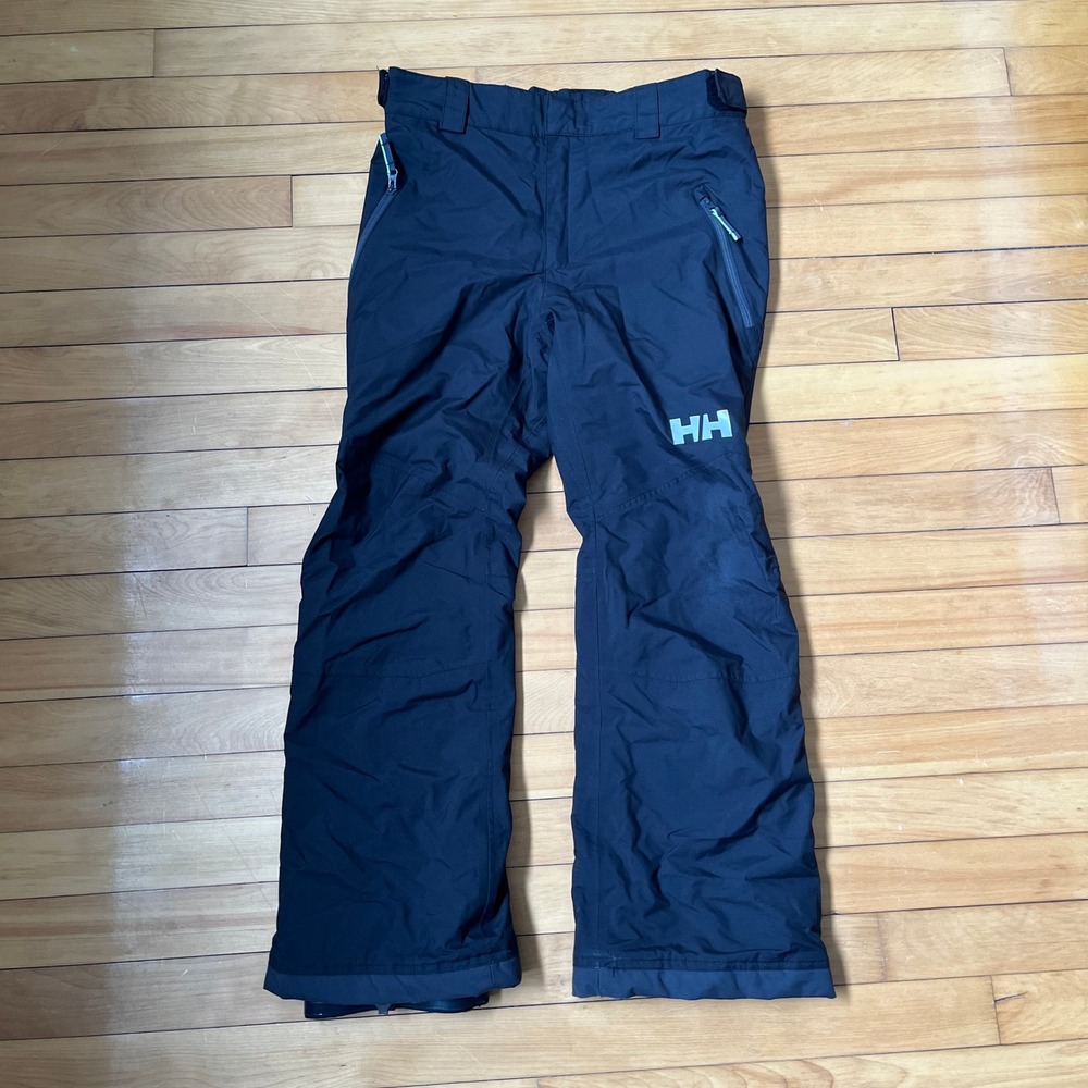 Helly Hansen Black Insulated Ski Pants RECCO 176/16 Snowboard Trousers